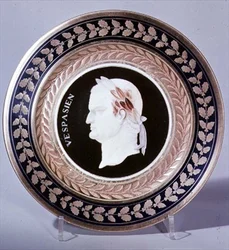 Tavla föreställande kejsar Vespasianus (9-79AD) c.1810
